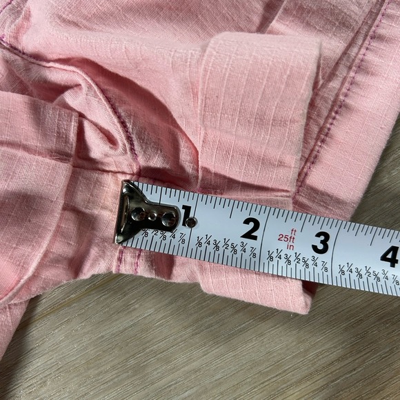 Mudd Size 13 Pink Cargo Shorts Cuffed Stretch Ripstop Midrise Y2K 90s - Picture 11 of 12